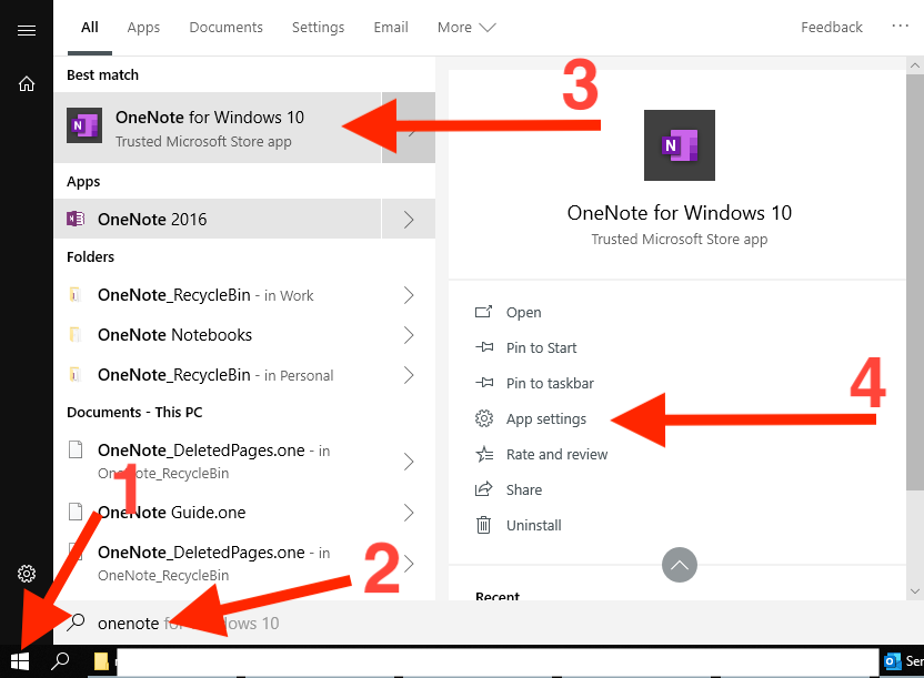 disable onenote quick note